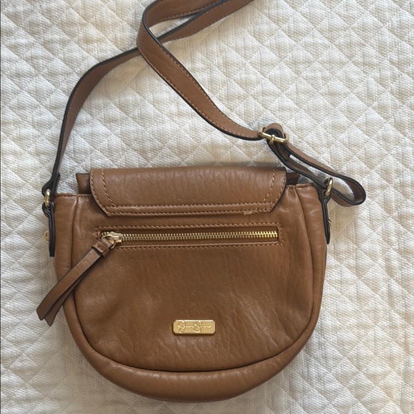 Jessica Simpson Brown Leather Crossbody Bag - Picture 2 of 6